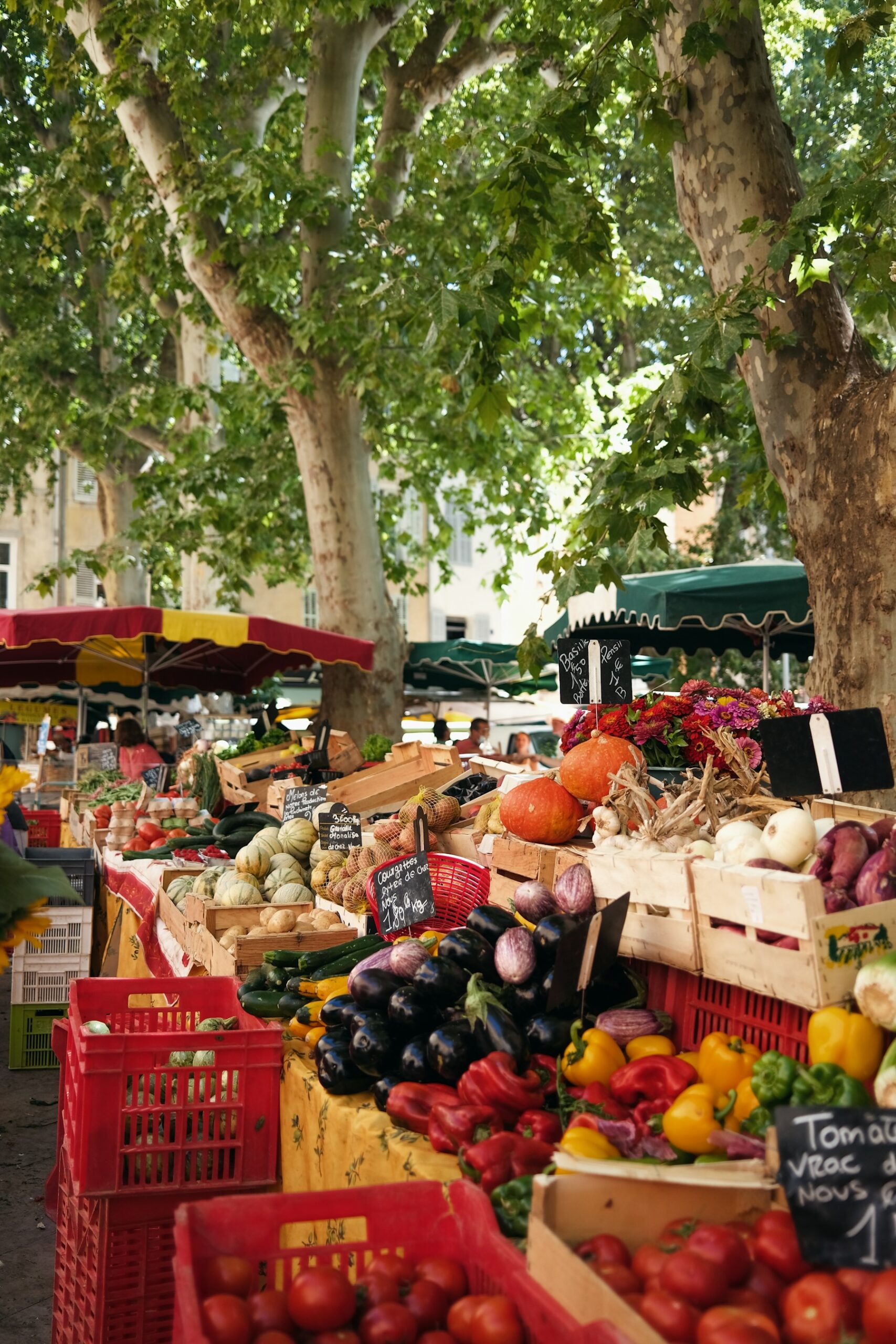 Fruit stall at a French market