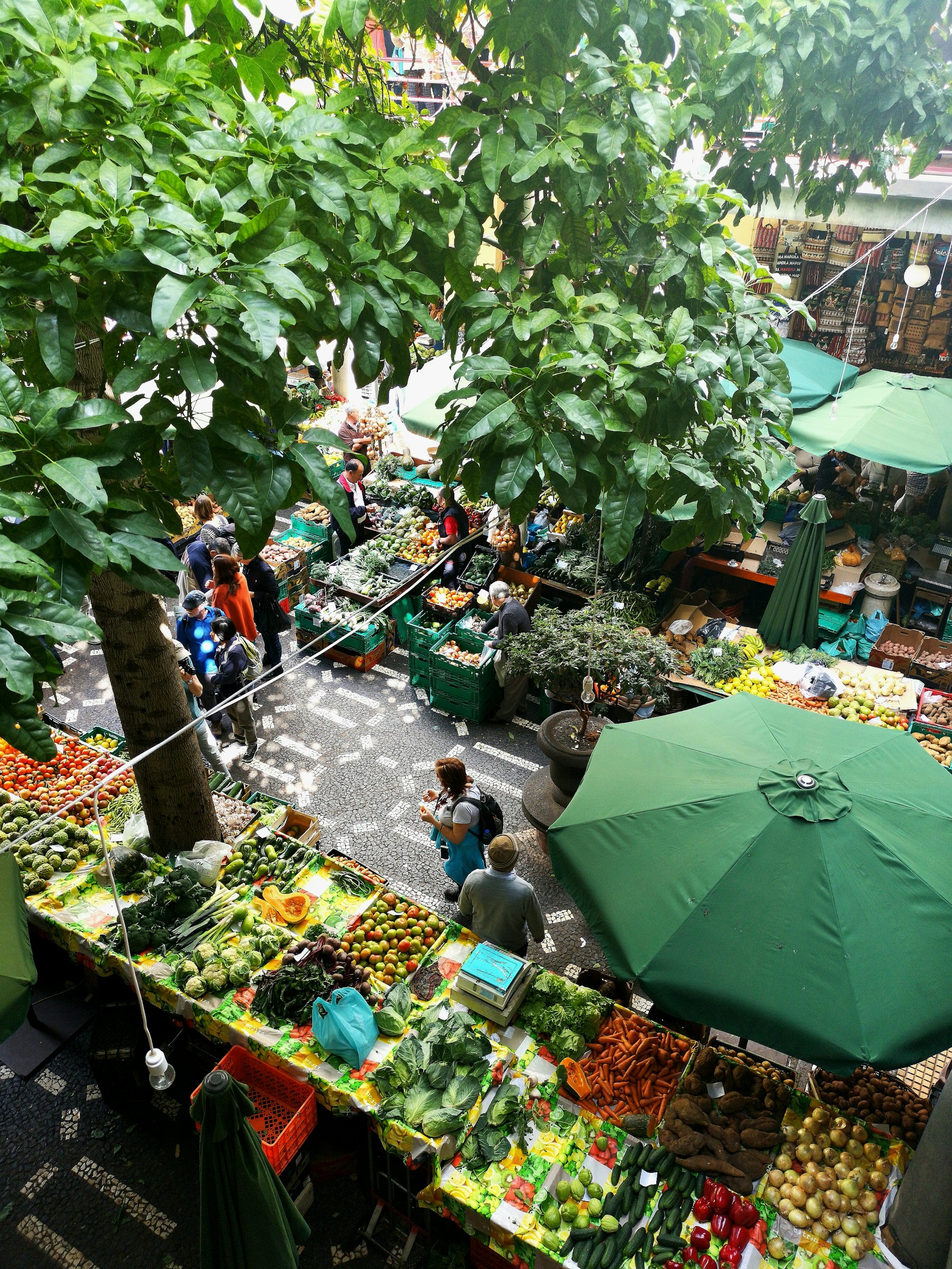 Marché de fruits et légumes